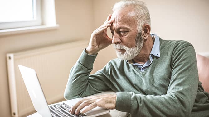 man with laptop