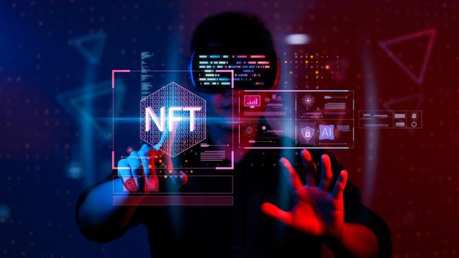 A conceptual illustration of an NFT